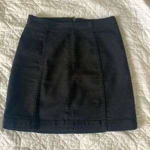 FREE PEOPLE black mini skirt